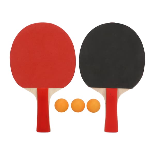 Bærbart bordtennissæt med håndtryksgreb, pingpong-sæt med 2 bat og 3 bolde til daglig underholdning