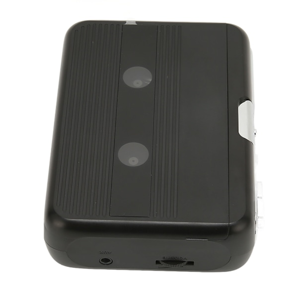 Bluetooth-kasettinauhuri Stereo Retro Auto Reverse Kannettava Langaton FM-nauhanauhuri kuulokkeilla matkoille, musta