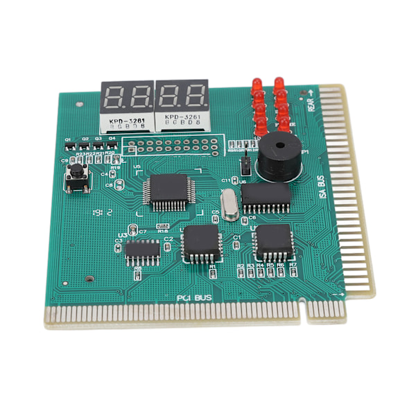PC Diagnostisk Kort 4-sifret Standard PCI ISA Port Dobbel POST Kodevisning Skrivebordsdiagnostisk Kort for PC Hovedkort