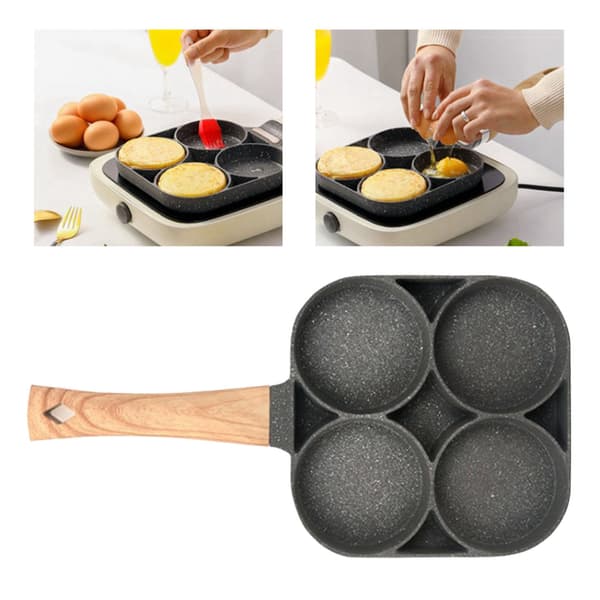 Non-stick Æg Stegepande med 4-Kopps Design