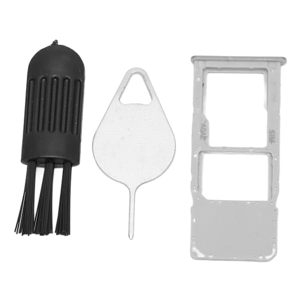 SIM-korttikelkka Ammattimainen SIM-korttipaikan kelkan pidikkeen vaihto poistotapilla Samsung Galaxy A51 A515U Hopea