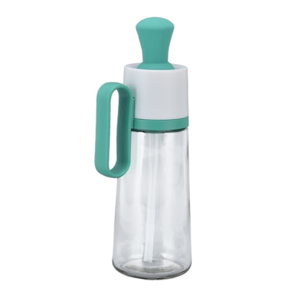 Oliekande 550 ml Anti-lækage Eddikedispenser Synlig Kapacitet Blank Oliedispenser med Skala til Udendørs Grill Grøn