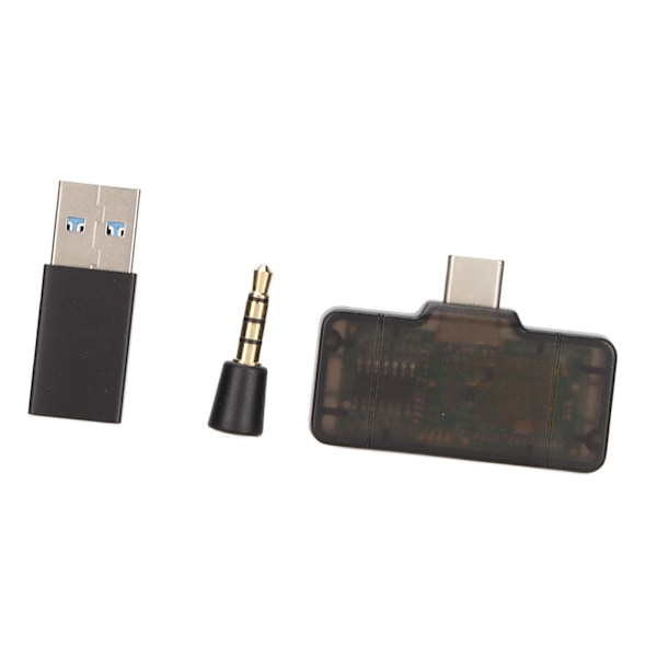 HS‑SW287 Bluetooth-lähetin Monitoiminen Langaton Type C Bluetooth-sovitin PS4:lle PC:lle Musta