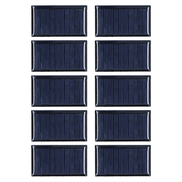 10 kpl Pieniä Aurinkokennoja Säältä Kestäviä DIY Aurinkopaneelimoduuleja Tiedeprojekteihin Leikkikaluvaloihin 0,15W 5V