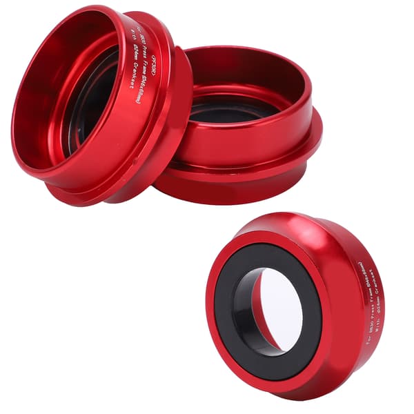 Bike Bottom Bracket Waterproof Dustproof Lightweight Bicycle Components with Washer Red
