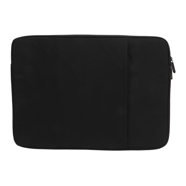 Svart beskyttende laptopveske for 14,1"/15,4" bærbar PC - Oxford Cloth, 2-veis glidelås