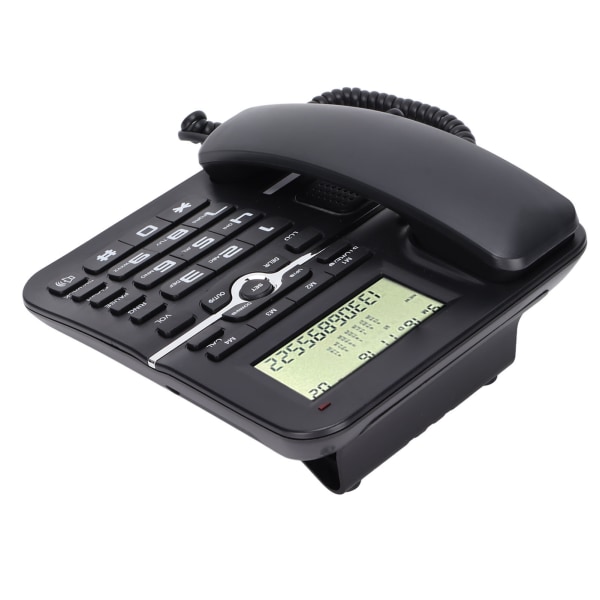 KXT2028CID Stationär sladdtelefon 4 grupper av snabbuppringningsfunktioner Fast telefon med sladd för kontorshotell (svart)