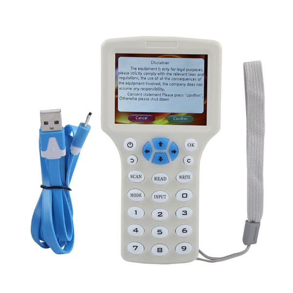 8 Frekvens Multifunktionel Krypteret NFC Smart Card RFID Kopimaskine ID IC Læser Skriver 0.2