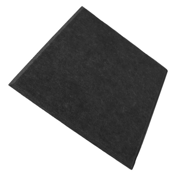 6 stk. Akustisk Absorptionspanel Fortykket Reducerer Efterklang Lydisolerende Polstring Absorber (Sort)