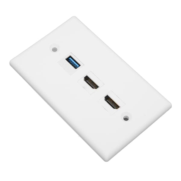 HD Multimedia Interface Ethernet USB -seinälevy, 2 porttia HD Multimedia Interface Keystone, 1 portti USB 3.0 -seinälevy