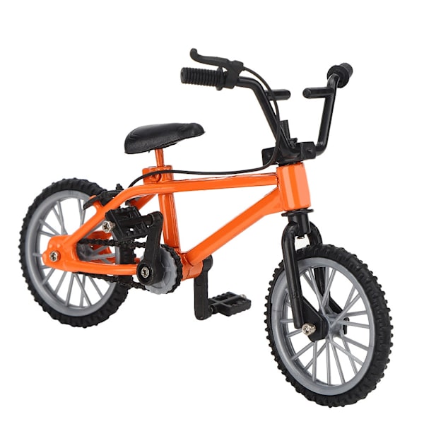 Mini-maastopyörämalli Racing Toys 1/10 Nukkekodin lisävaruste Käsityö Pyörä Pöytäkoriste Oranssi
