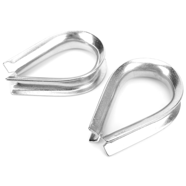 18MM Rustfrit Stål Marine Wire Rope Clamp Kabel Beskyttende Ring Fingerbøl Klemmer