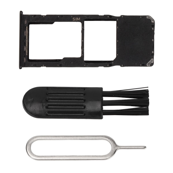 Simkortfack Set Plastborste Utmatningsstift Förvaringskortplats Hållare Smartphone Tillbehör för Galaxy A20