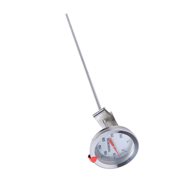 Matvaretermometer i rustfritt stål, 30 cm langt, for hjemmebrygging, vinkjele, matlagingsprobe