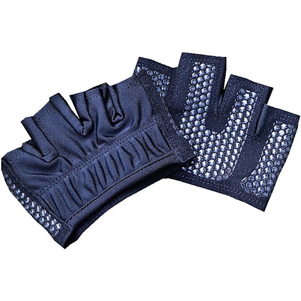 Gym Fitness Half Four Finger Gloves Men Women Glove Power Weight Lifting Bodybuilding Hand Non-slip Protection Fitness Exercise M