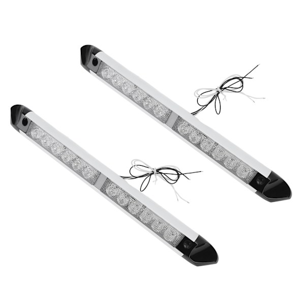 RV LED-markislampor - Energisparande exteriör Utility Light Strip Bar för lastbilar, husvagnar och släpvagnar (2 st)