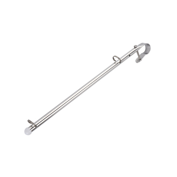 Bådflagstang i rustfrit stål - 40 cm/15,7 tommer, jernbanebeslag, skibsyacht