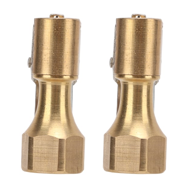 2 stk Luftchuck Messing Intern Gjenger Dekk Pumpen Dysen Kobling Universal for Inflators