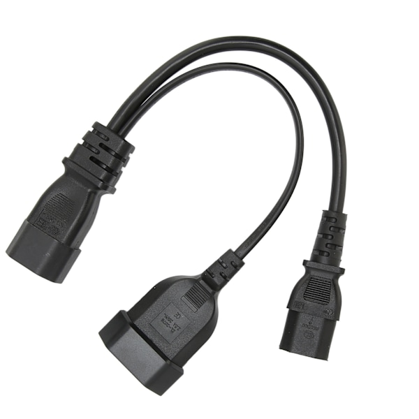 IEC320 C14 - IEC320 C13 ja EU Virtajohto Ammattimainen Y-Jakaja Virtapistokkeen Johto 32cm 10A 250V