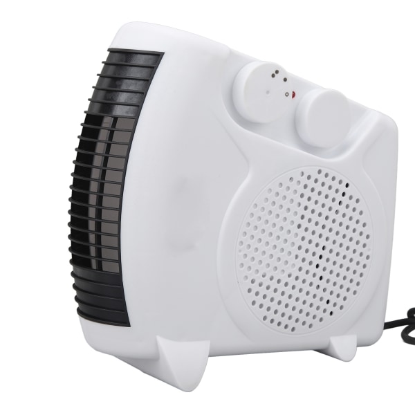 Mini Bærbar Elektrisk Varmeovn Justerbar Temperatur til Hjemmet Skrivebord - Hurtig Opvarmning, EU-stik 220V