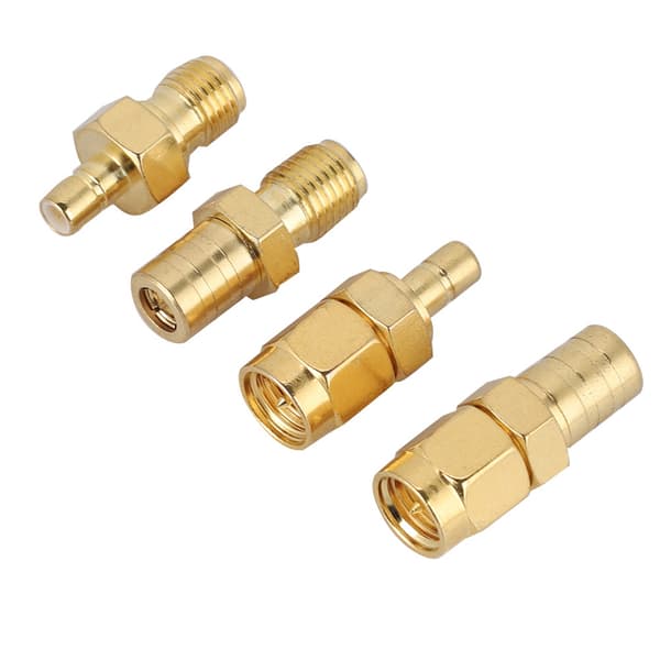 4 typer RF-adapter SMA-adapter til SMB-stik RF-konvertersæt til DAB bilradioantenne [SZ]