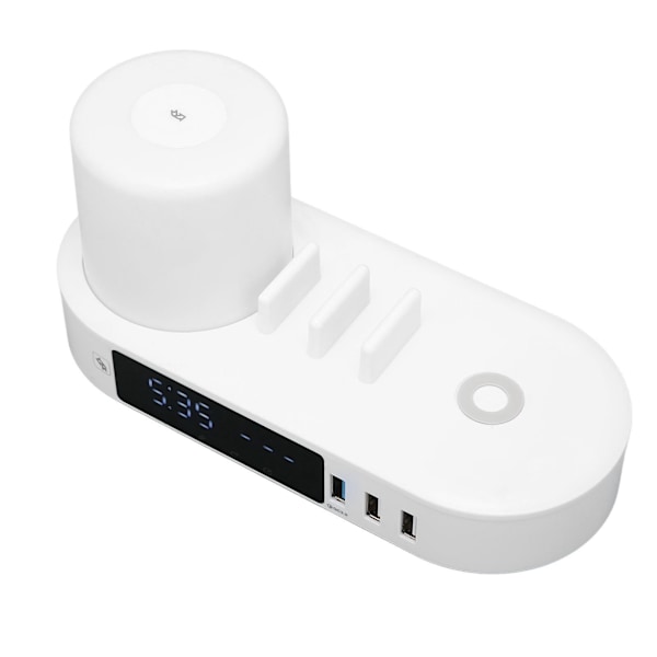 Langaton Latauskello Monitoiminen Kosketusohjaus Värikäs Yövalo 6USB-Liitäntää Nopea Latausasema 100V‑240V EU-Pistoke