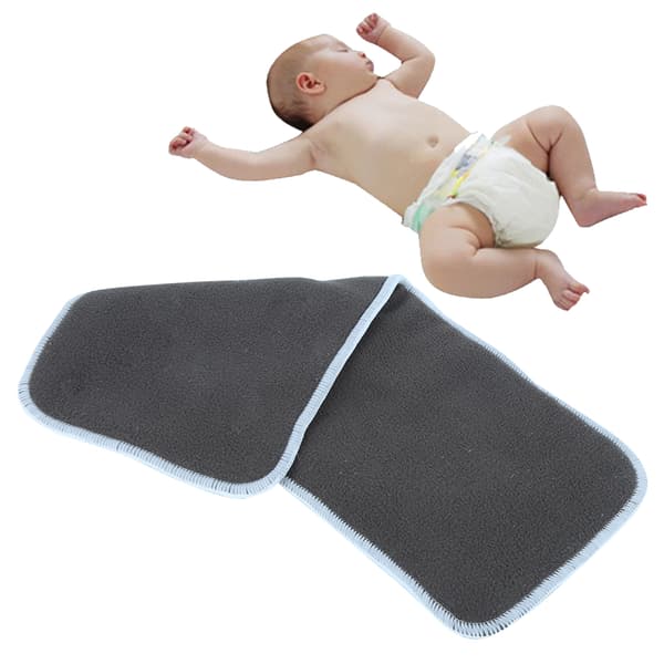 4 Lags Tykke Bløde Vaskbare Babyble Inserts Genanvendelige Spædbarnsbleforinger
