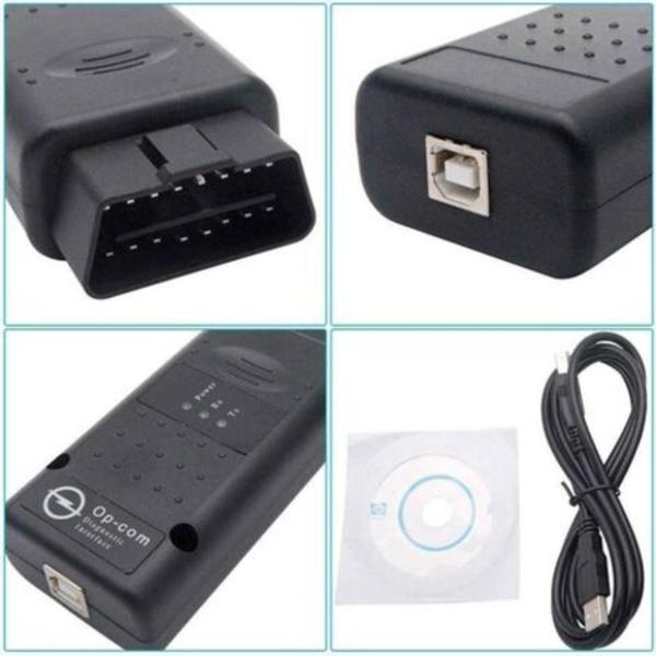 Interface Diagnostic Tester, OPCOM 2012V CAN OBD2 Operator Firmware V1.99, USB, Black (FMY)