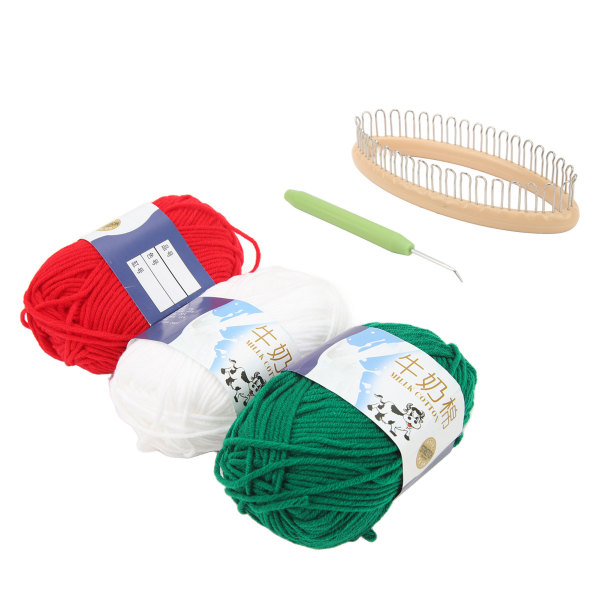 DIY Joulu Neulomisen Aloittelijan Sukka-Kudomakone Virkkuukoukulla