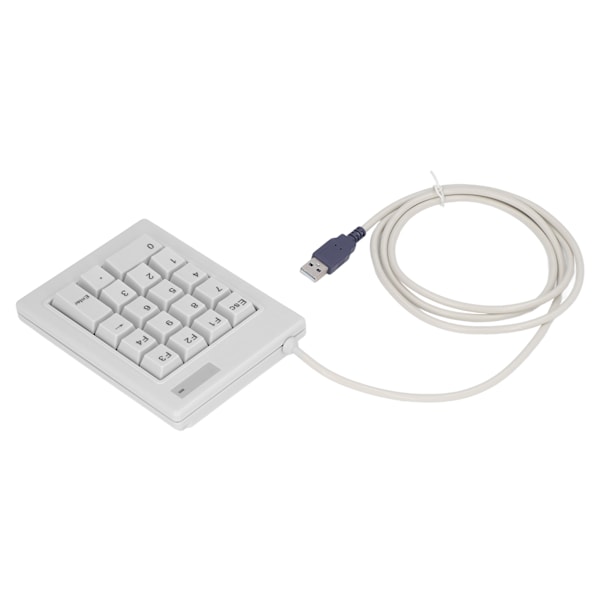 18-Tasters Mekanisk Numerisk Tastatur med Lineære Brytere, Sprutsikker USB Numerisk Tastatur med Sklisikre Puter for Bærbar PC og Stasjonær PC