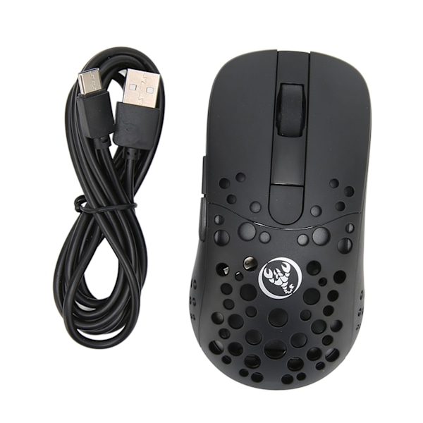 2.4G Trådløs Mus 800 1600 2400 3200 5000 10000DPI USB-Lading Ergonomisk Form Lysende Spillmus for Hjemmekontor