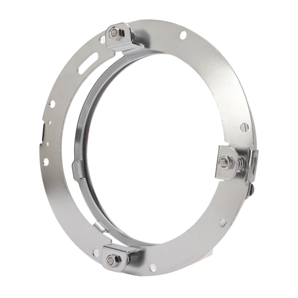 Motorcykelstrålkastare monteringsringfäste - 7 tums rund strålkastaradapter (silver)