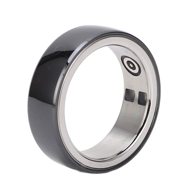 Smart Health Ring - Bluetooth Sundhedstracker med Blodiltmætningsovervågning og Skridttælling - Vandafvisende, Genopladelig og Bærbar - Størrelse 22
