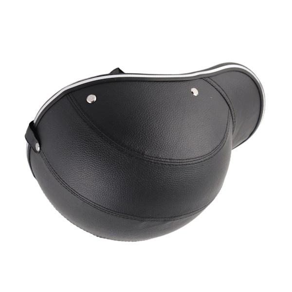 Svart motorsykkel halvansiktshjelm baseballcaps Hard hatt beskyttelseshjelm