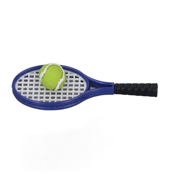 1:12 Ballsett Dukkehus Tilbehør Simulert Tennisracket og Ball for Barn