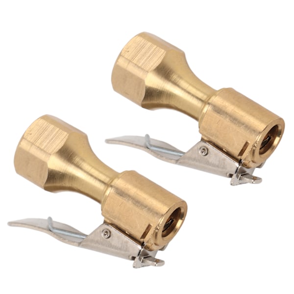 2 st Air Chuck Mässing Inre Gänga Däckpumpmunstycke Koppling Universal för Luftpump