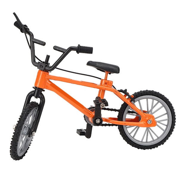 Mini-maastopyörämalli Racing Toys 1/10 Nukkekodin lisävaruste Käsityö Pyörä Pöytäkoriste Oranssi
