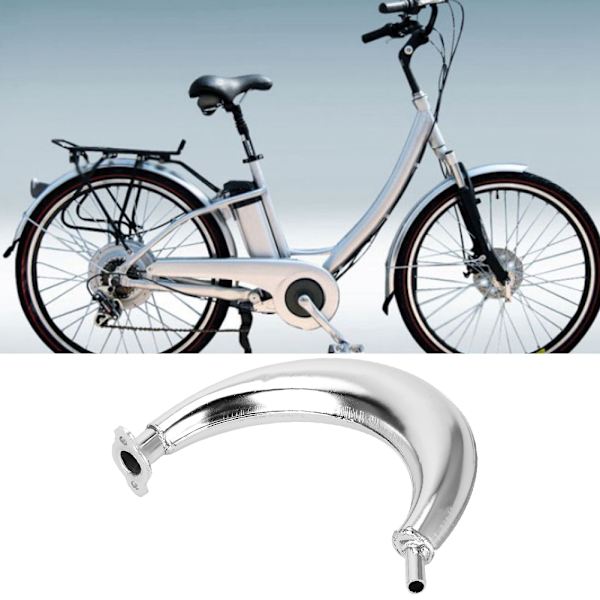 Kromattu pakoputki 80cc 66cc 49cc moottoripyörään - tyylikäs ja kestävä
