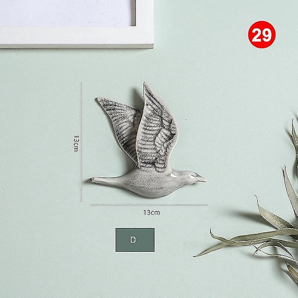 Ceramic 3D Bird Wall Decorations - Elegant Home Wall Crafts29