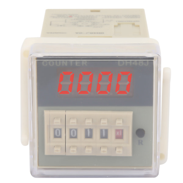 O111ROM DH48J-8A LCD Digital Electronic 8 Pins Counter Delay Time Relay 0-999900(220VAC)
