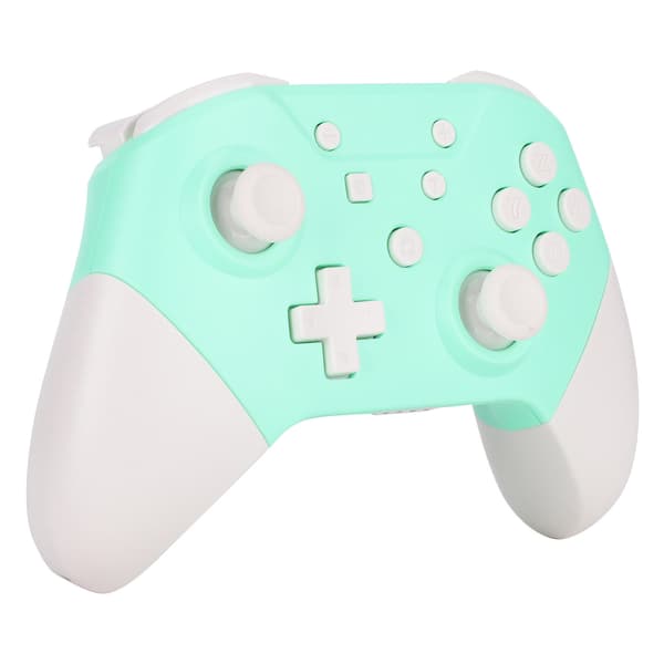 Trådlös Bluetooth-spelkontroll Gamepad med NFC 3D-joysticks för Nintendo för Switch Pro Grön Vit