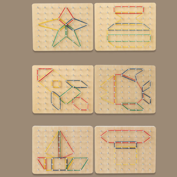 Geoboard Montessori puiset oppimislelut