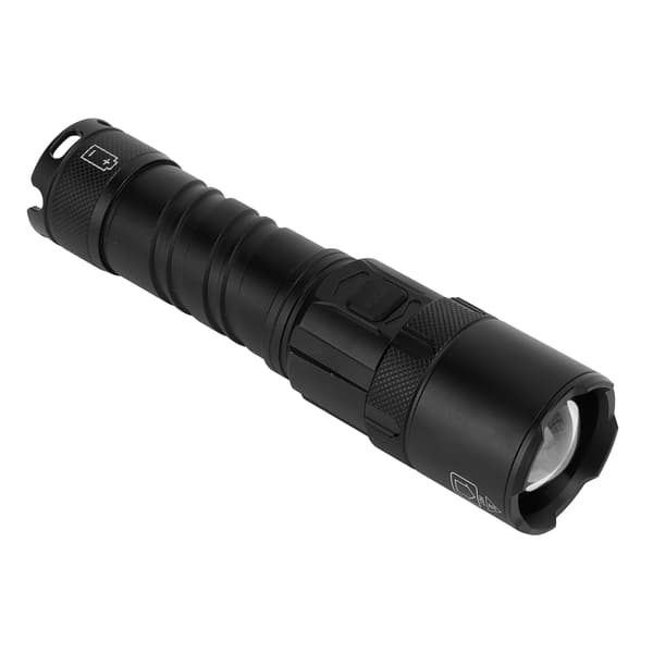 Camping Flashlight Outdoor LED Flashlight USB Charging Ultra Bright Aluminum with Power Display Adjustable Light Focus