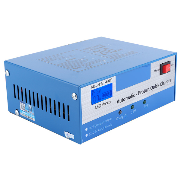 Universal bilbatteriladdare 12V - Reparation och starthjälp för bly-syra lagringsbatterier (EU 150-250V)