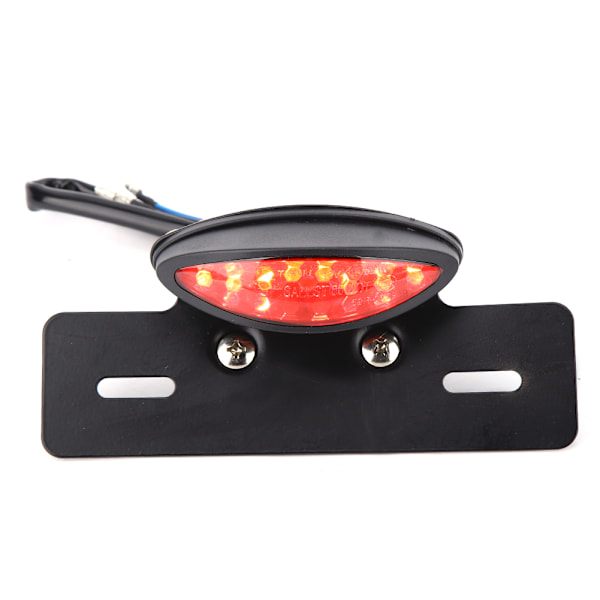 Motorsykkel Baklys Universal Retro LED Brems Lys Nummerplate Lys Indikatorlys (rød)