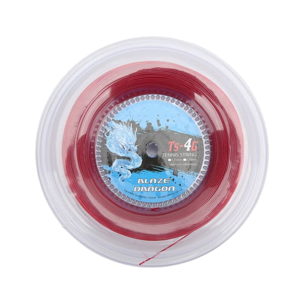 Tennis Racket String 1.3mm 200m Racket String Reel for Daily Training for Amateurs Red