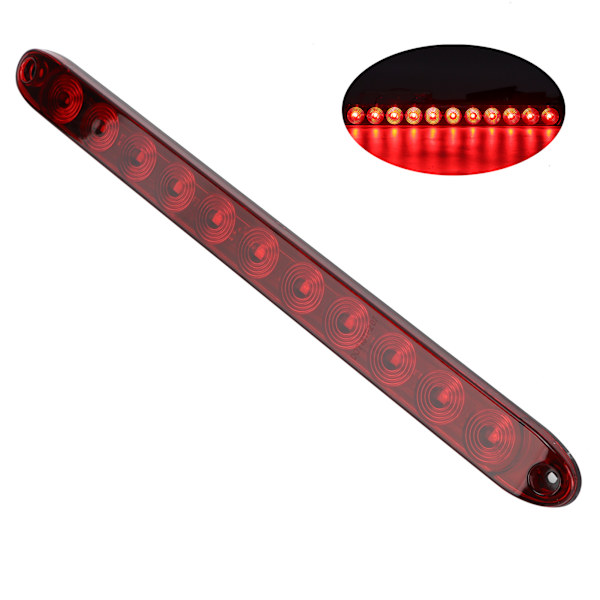 11 LED Punainen jarruvilkku takavalo kuorma-autoille Perävaunut Kuorma-auto