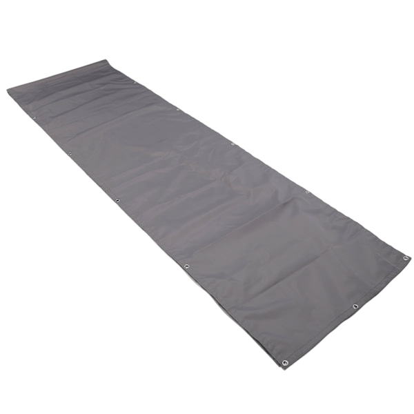 Skjermgjerde Balkong Polyester Vanntett Barriere Hage Yard Grå UV-bestandig Personvernnett 75 X 500cm