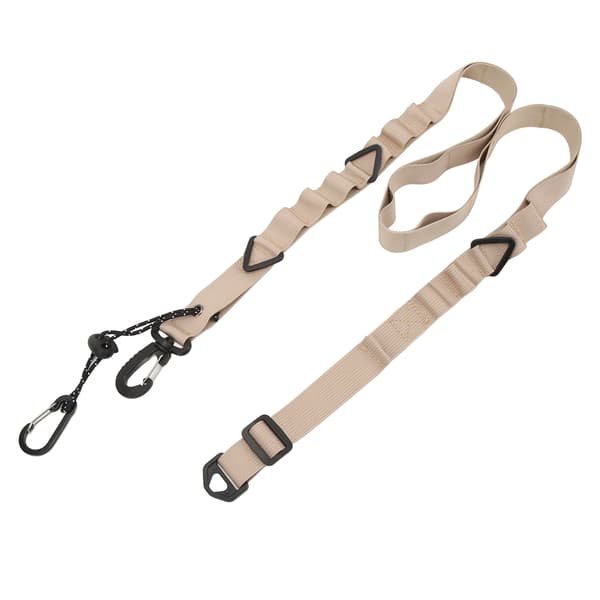 Camping Oppbevaringsstropp Multifunksjonell Sklisikker Nylon Skulderstropp med Trekantet Ring for Campingtilbehør Khaki