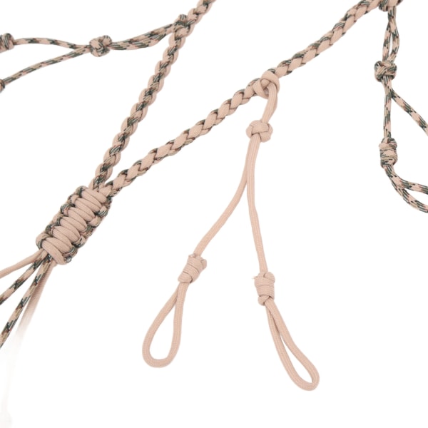 Bärbar Paracord Duck Hunting Lanyard med 12 Calls - Grey Khaki CP Camouflage